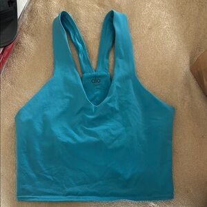 ALO Yoga Turquoise Sports Bra